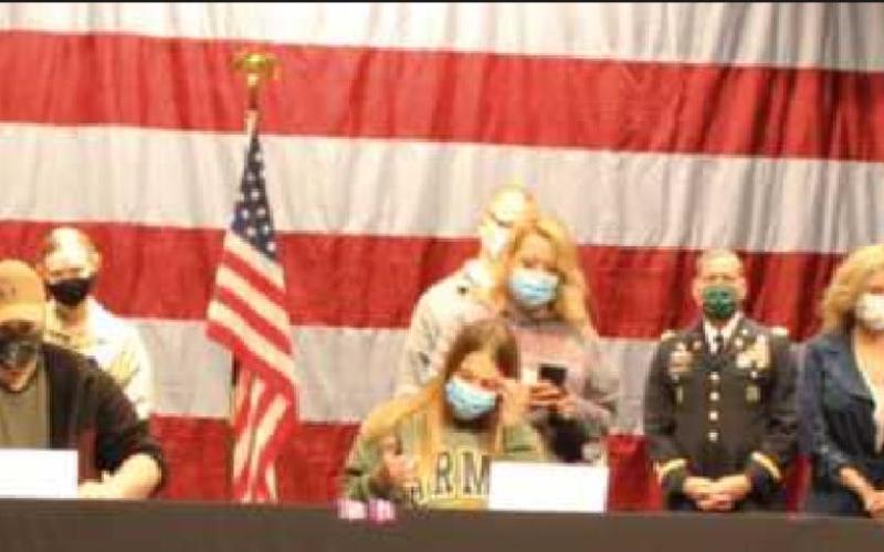 PHS holds signing day for seniors joining armed forces