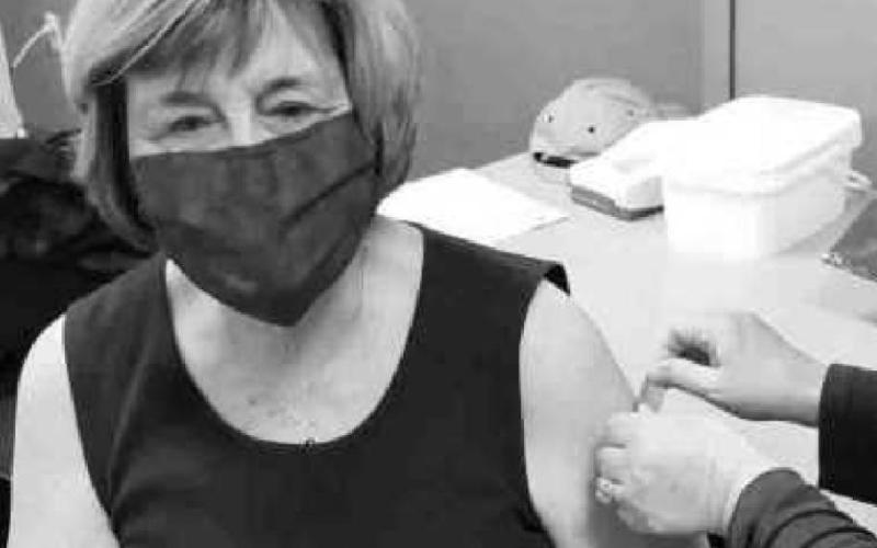 Wood County commissioner receives second immunization