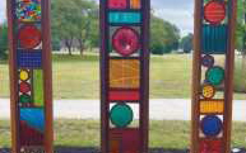 Mayor’s Award winner, “Glass Totems.”