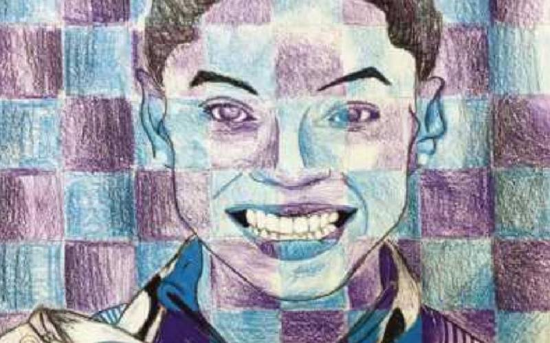 Portrait of Simone Biles by Camryn Butler.