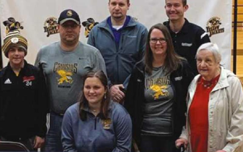Alice Schmidt, rowing, Canisius College, with parents Laurie and Brian Schmidt, brother Kaden, uncle Tim Schmidt and grandmother Sharon Schmidt.