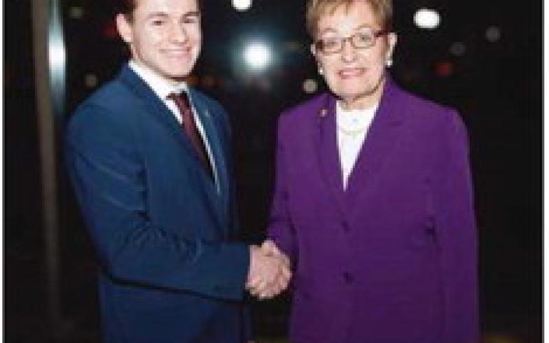 Primary nominee Mario Gutierrez with Kaptur.