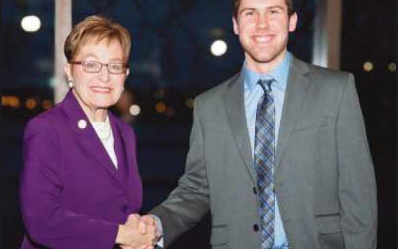 Alternate nominee Jacob Achenbach with Kaptur.