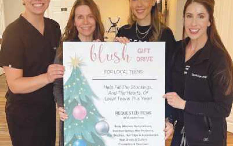Blush Aesthetics brightens holidays for teeneagers with donation drive
