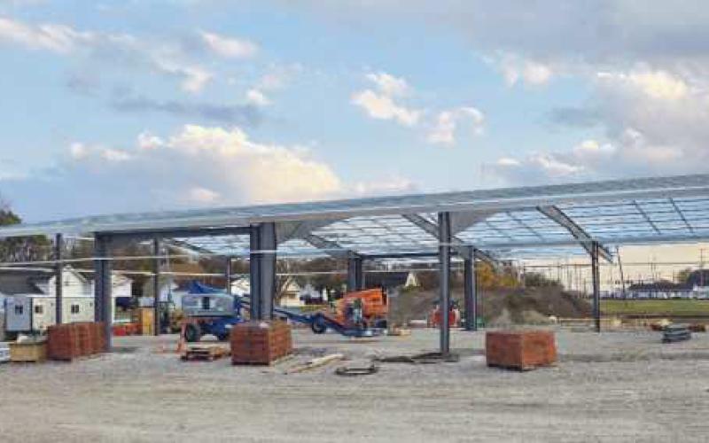 The new Perrysburg Township administration building is currently under construction.