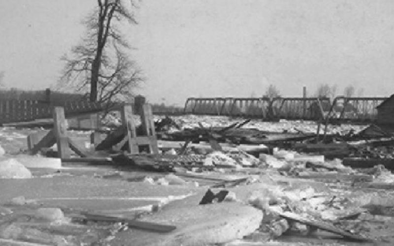 Demise of 1839 Maumee-Perrysburg toll bridge