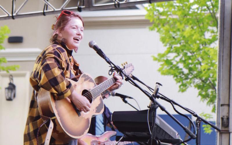 Crystal Bowersox performed at Levis Commons Town Center on June 26.