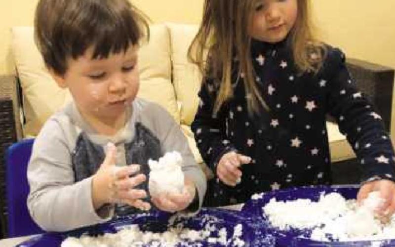 How to make two-ingredient pretend snow