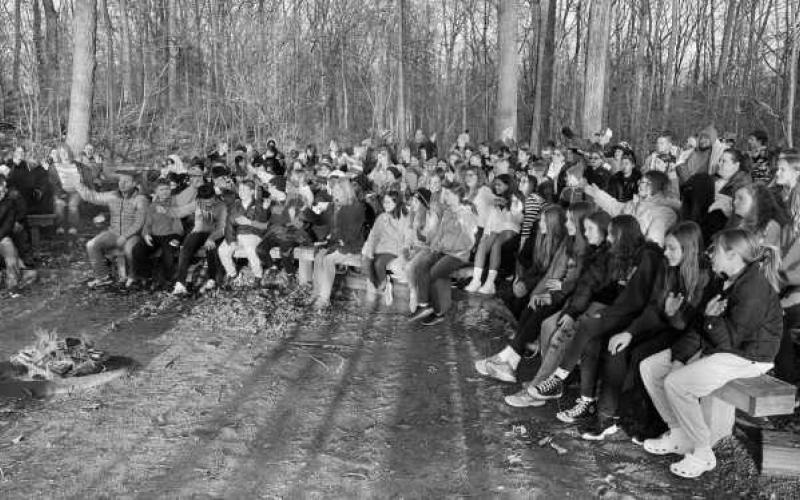 The Saint Rose Catholic School sixth graders visited Camp Michindoh. During their stay, the students had a bonfire, held amphibians and reptiles, did a low-ropes challenge course, tie-dyed shirts, practiced survival skills, learned about early settler and pioneer life and had a great time.