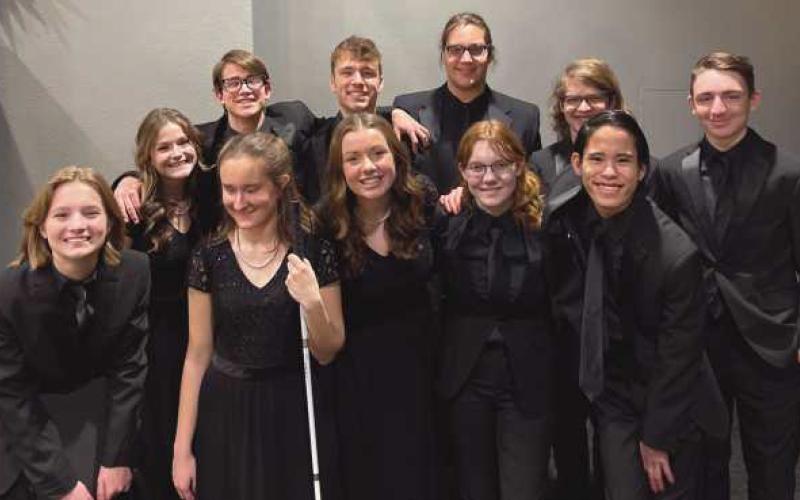 PHS District Honors Choir participants.