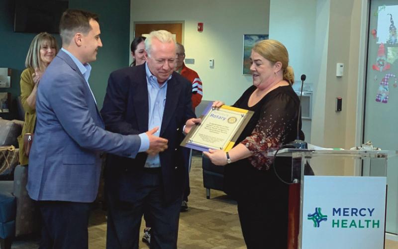 Mercy Health–Perrysburg Hospital celebrates birthday; recognizes Rotary Club for its support