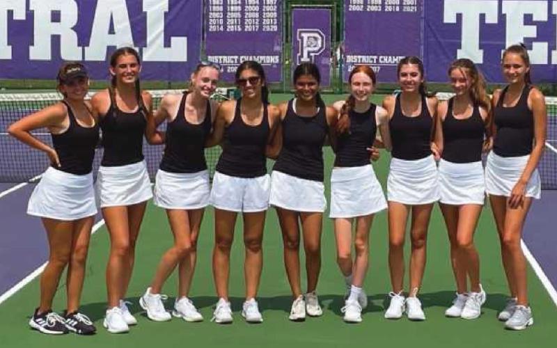 Perrysburg girls varsity tennis team.