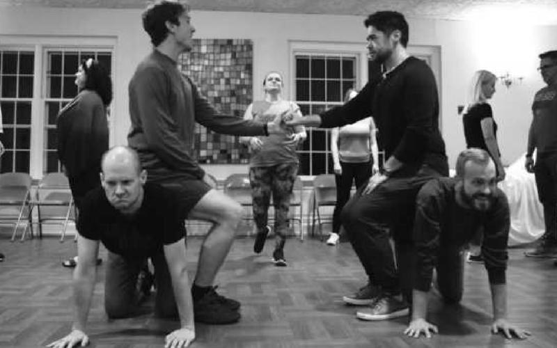 Actors practicing for ʻA New Brainʼ.