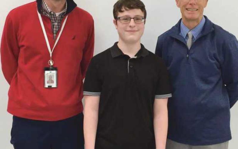 Dylan Merer honored for achievement at international history competition