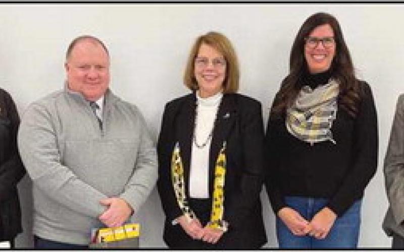 Perrysburg Schools joins with other districts throughout the state to celebrate January as School Board Recognition Month and commend the important contributions that school board members make to the community. Pictured from left are board members Dr. Lori Reffert, Eric Benington, Sue Larimer, Kelly Ewbank and Ray Pohlman. Your schools and community thank you for your service.