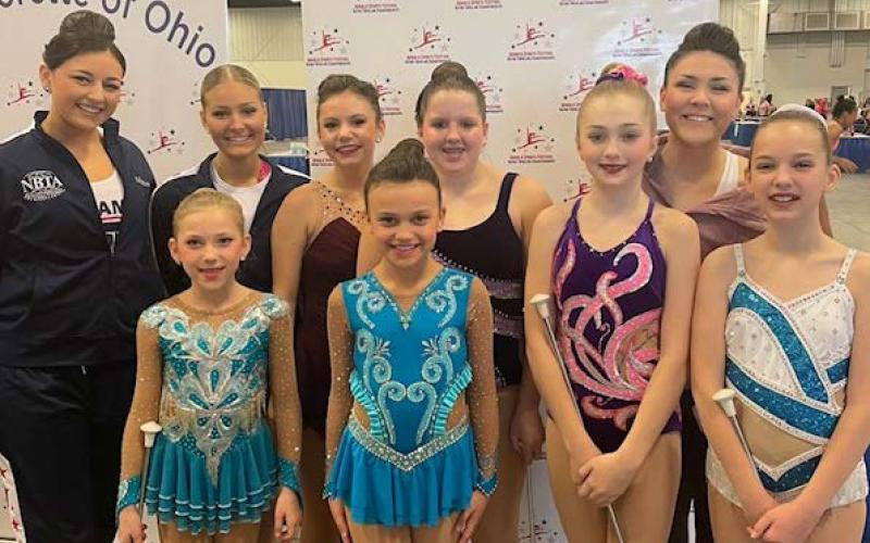 The Sophisticates competitive twirling team.