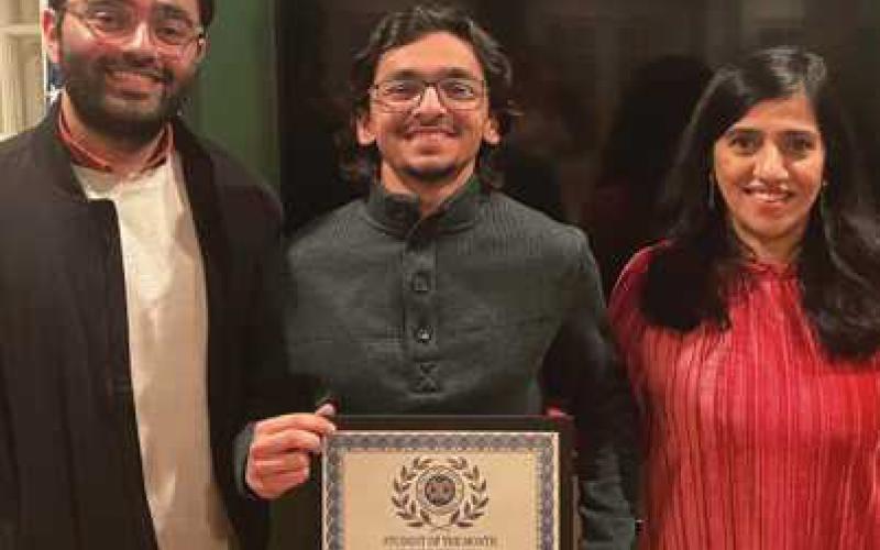 Exchange Club hosts Students of the Month