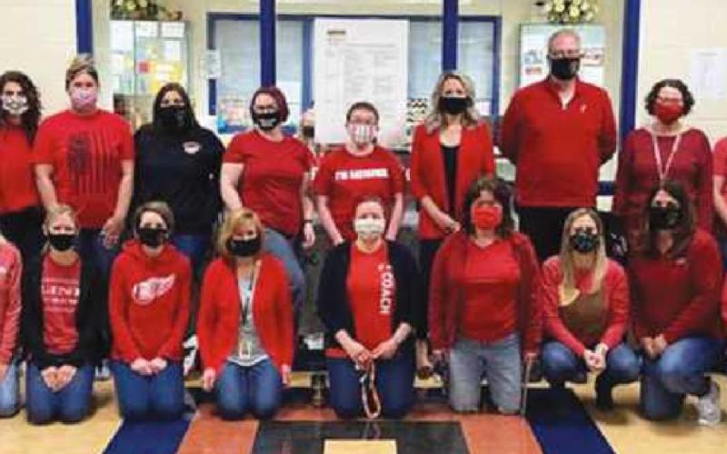 Perrysburg High School students and employees participate