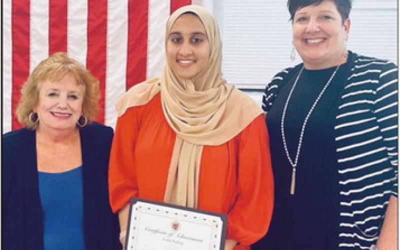Students recognized for achievements at board meeting