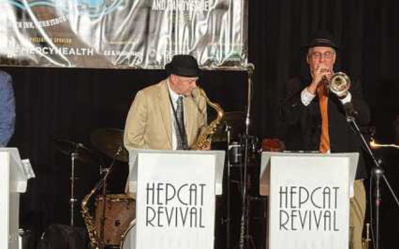 The Hepcat Revival Band entertained attendees with lively jazz tunes.