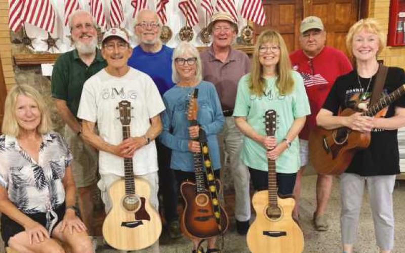 Members of the OMG are, from left: Janet Church, Don Buckenmeyer, Marvin Scheer, Larry Batoki, Kathe Merritt, Max Church, Annette Drouliard, Leo Cichy and Karen Hersberg. Not pictured is Dave Pederson.