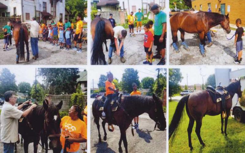 Local barbershop owner helps area children encounter horseback riding for the first time