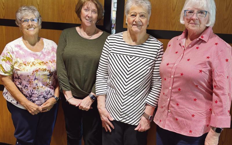 From left: Vice President Darlene Limmer, Secretary Janice Strickland, President Dee Kroger and Treasurer Cher Johnson.