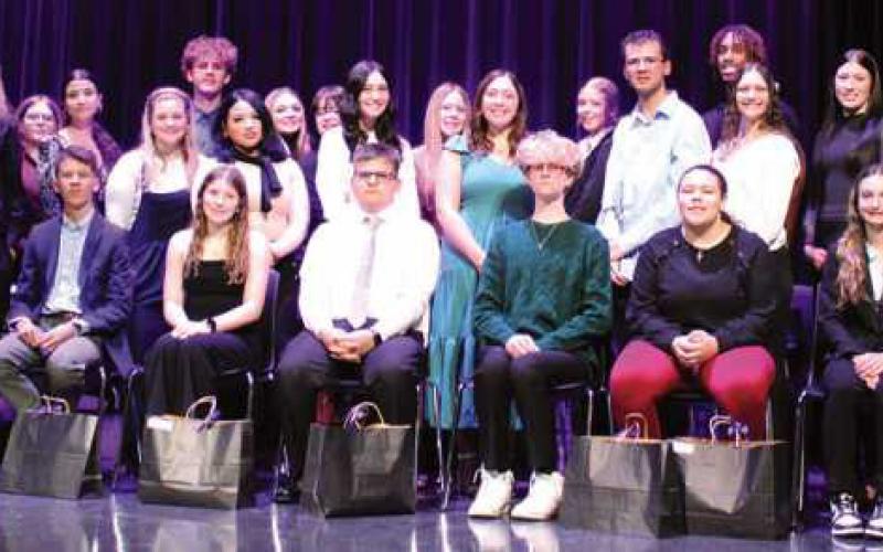 Students who were inducted into the National Technical Honor Society at Penta Career Center. A ceremony recognizing their achievements was held at the school on February 19.