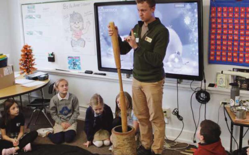 St. Rose third graders learn about area history from WCP