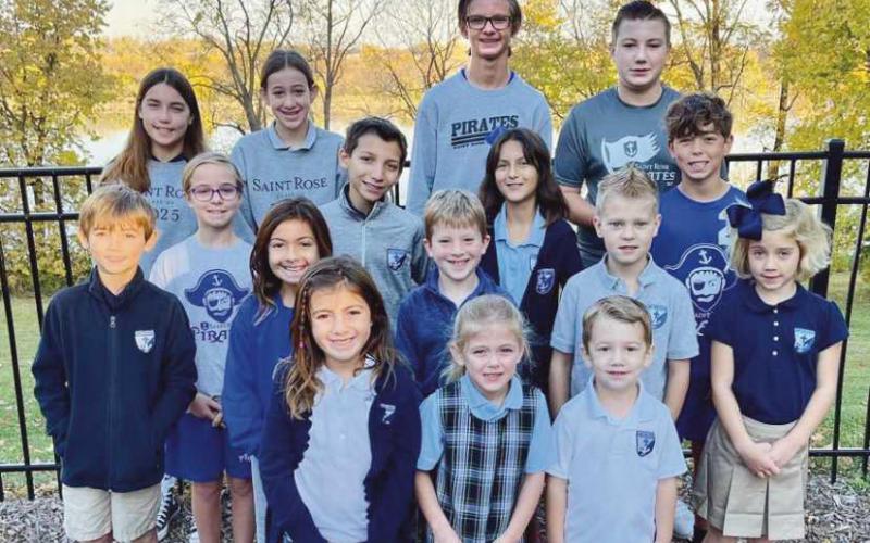 St. Rose Students of the Month for September