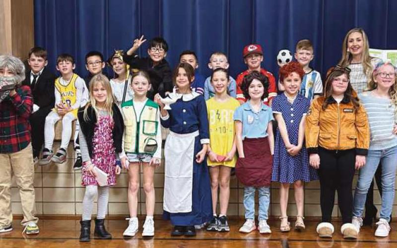 Toth third graders present biography wax museum