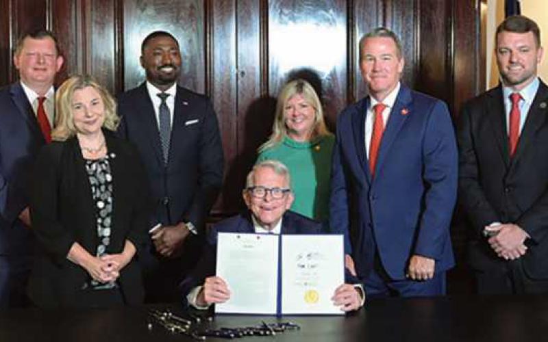 Governor DeWine signs the capital budget bill for the 2025-2026 fiscal year, the largest support for facilities and local community infrastructure in state history.