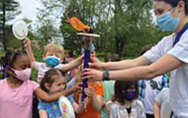 Peace Run torch passing in Perrysburg