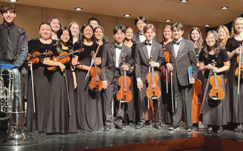 Participants of the Northwest Region Orchestra.