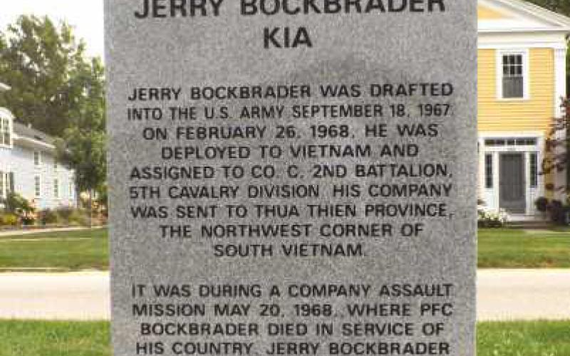 Pedestal installed at Gold Star memorial