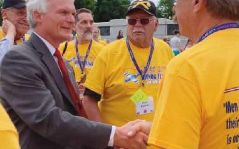 U.S. Congressman Bob Latta, of Bowling Green, greeted veterans on the National Mall. “It was an honor to meet these brave men and women and thank them,” he said.