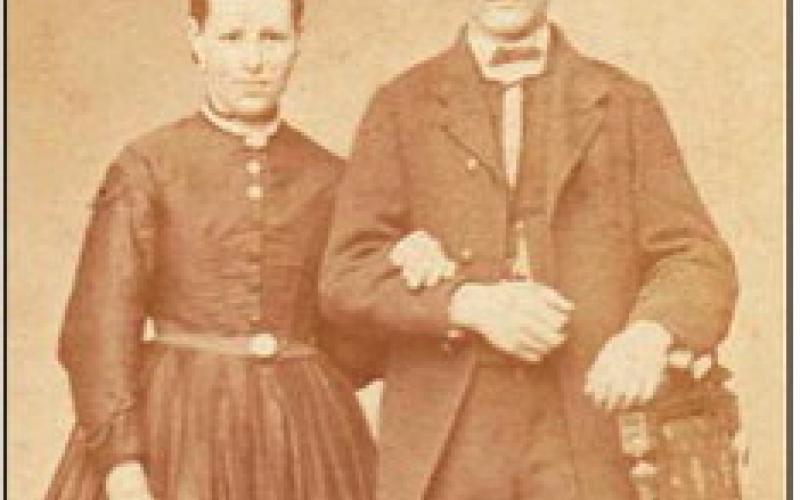 The first George Munger and his wife, Elizabeth, 1846, in Stuttgart, before they came to Perrysburg.