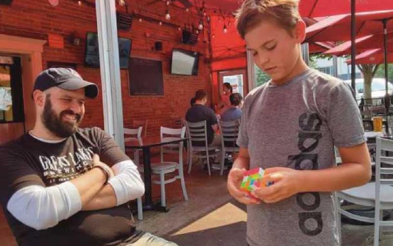 A 10-year-old and his Rubik’s Cube