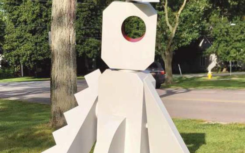 Explore Andrew Arvanetes’ “When a Man’s an Empty Kettle” at the Perrysburg Sculpture Walk.