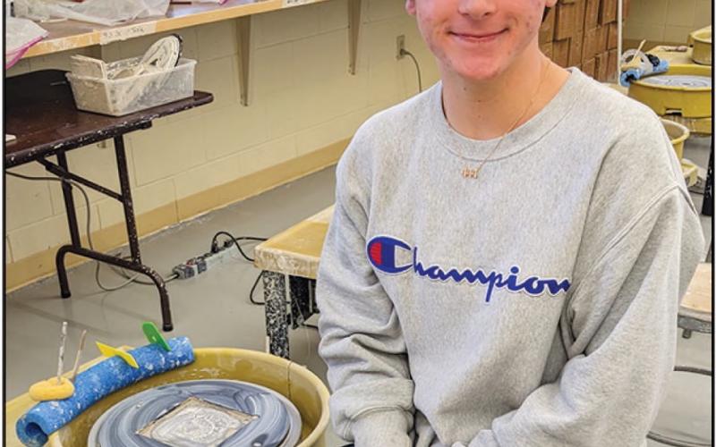 PHS art students are enjoying the new equipment purchased with a Perrysburg Schools Foundation grant.