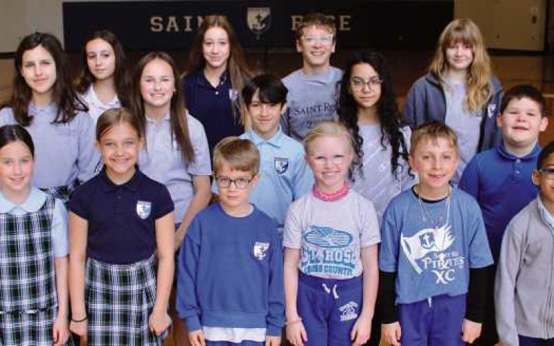 St. Rose ‘Be Kind First’ students for April