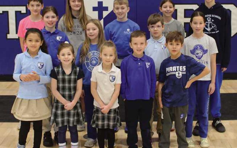 From left, front row: Alexianna Quinones, Isabel Mossing, Elliana Rogers, Logan Niese and Lennon Schroder. Middle row: Abigail Shapiro, Isabella Brough, Charles Pakka and Adelina Angelici. Back row: Ian McMichael, Audrey Baxter, Cohen Brutsche, Sofia Piazza and Thomas Matthews. Not pictured: Joseph Geha.