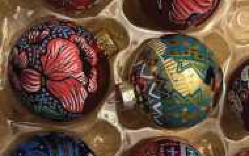 Handmade Ukranian ornaments.