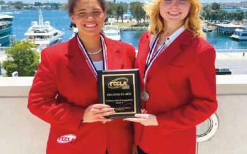 Katelyn Hawker of Perrysburg Schools and her teammate Shay Hall of Northwood earned second place in the nation in the culinary math competition.