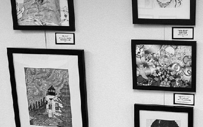 PJHS art on display at at Way Public Library