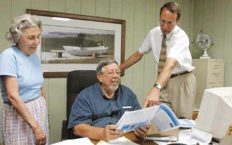 From left: Martha Baldoni, the late Ken Cappelletty and Fred Moor worked together on a number of initiatives, including sending a newsletter to death row inmates.