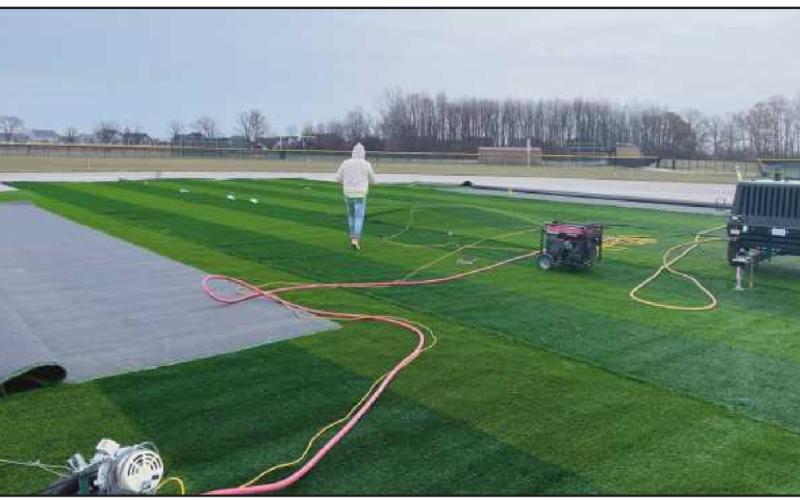 A new ball field at Perrysburg High School.
