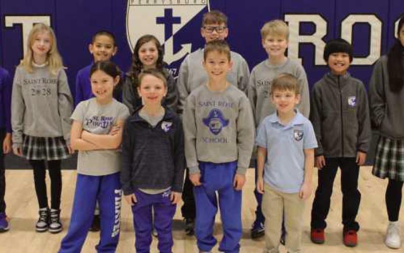 From left, first row: Reagan Barta, Marty Strassner, Davis Batman and Jack Koerner. Back row: Michael Hui, Emma Smietanski, Logan Khuong, Ella Smythe, Blake Morris, Preston Rogers, Kaiden Bicol and Ellie Bicol. Not Pictured: Henry Anderson, Scarlett Hufham and Mia McBride.