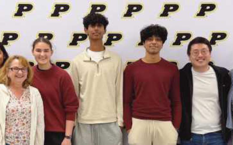 The PHS Speech and Debate team was recognized for an exceptional season, including national qualifier Robinson Zhang (not pictured) and state qualifiers (not all pictured) Marah Ariss, Alex Ban, Lillith Bohnsack, Gabriella Briscoe, Sohan Gaddipati, Ella Hahn, Elyssa Hinesman, Rishabh Jha, Ria Khari, Jordan Nahhas, Jacob Nahhas, Maanya Parikh, Aaralynn Rodrigues, Anwyn Sawaya, Elaine Tan, Anushree Verma, Iris Weisstein and Kate Wu. The team placed first in the Toledo district for the third year in the row.