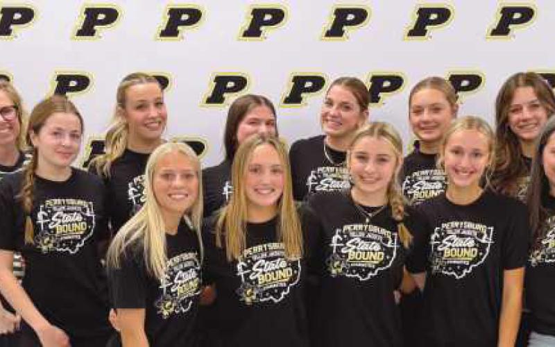 The PHS Gymnastics team was recognized for qualifying for state competition, as well as for a strong finish of 9th in the state meet. Students recognized include (not all pictured): Madalynn Brossia, Camryn Butler, Peyton Carroll, Ashley Cherry, McKenna Conley, Elise Findling, Ella Kersker, Ava Krajeski, Meredith Kulmatycki, Abbi Lee, Norah Pierce, Irah Pratt, Kylee Ruiz, Alli Savage, and Janie Snyder.